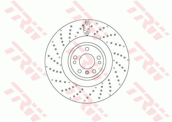 TRW Brake Rotor Front DF6687S