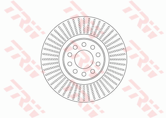 TRW Brake Rotor 321mm Front DF6742S