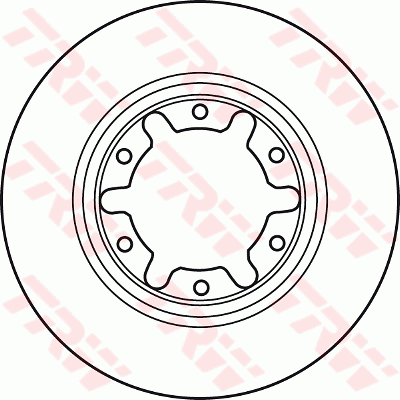 TRW Brake Rotor 306mm Front DF7305S