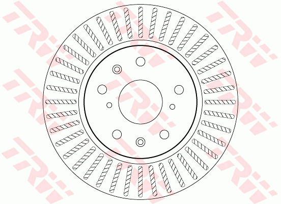 TRW Brake Rotor Single 276mm Front DF7398S