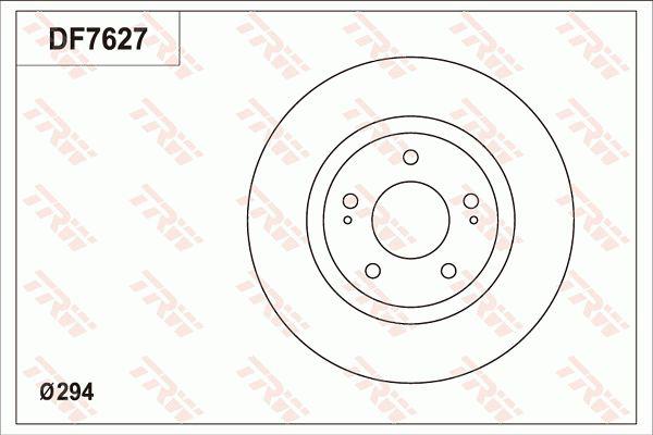 TRW Brake Rotor 294mm Front DF7627S