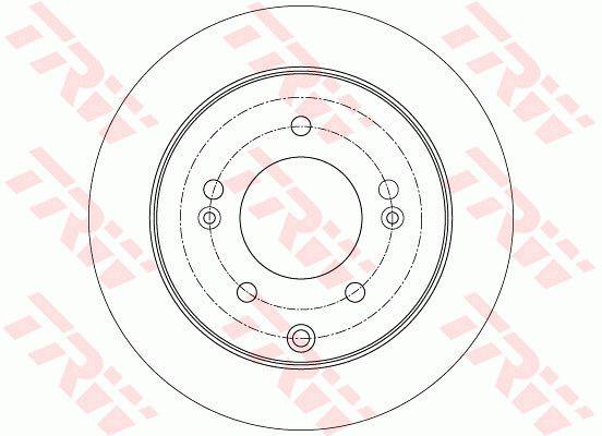 TRW Brake Rotor 262mm Rear DF7819S