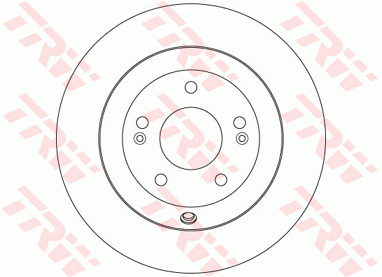 TRW Brake Rotor 302mm Rear DF7996S