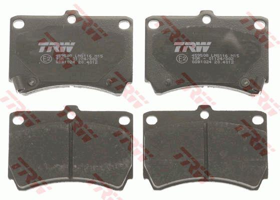 TRW DTEC Brake Pad Set Front GDB1024DT