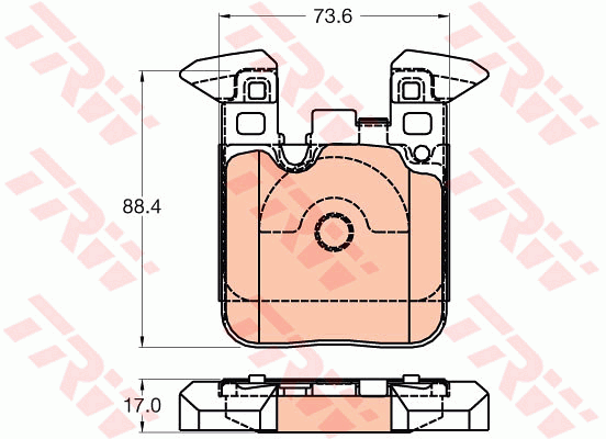 TRW Cotec Brake Pad Set Rear GDB2028