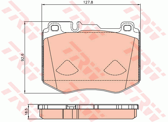 TRW Cotec Brake Pad Set Front GDB2081