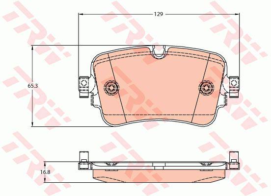 TRW Cotec Brake Pad Set Rear GDB2131