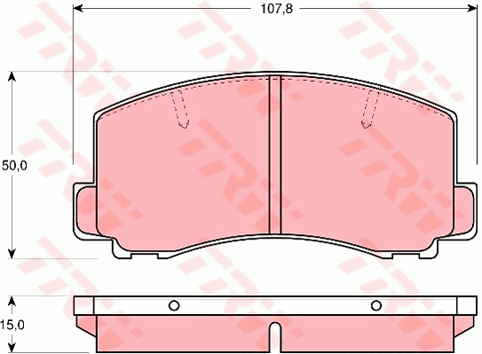 TRW Cotec Brake Pad Set Front GDB312