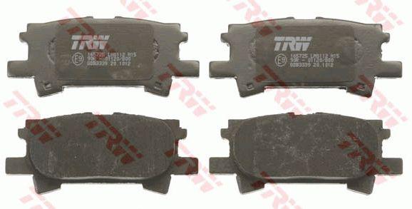 TRW DTEC Brake Pad Set Rear GDB3339DT