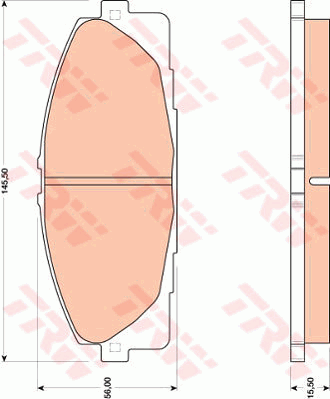 TRW Cotec Brake Pad Set Front GDB3485
