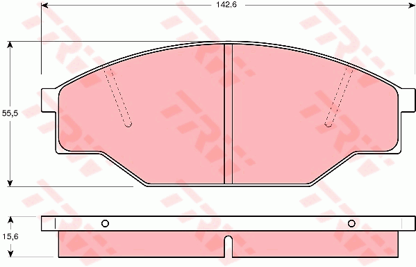 TRW DTEC Brake Pad Set Front GDB351DT