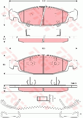 TRW DTEC Brake Pad Set Front GDB4120DT