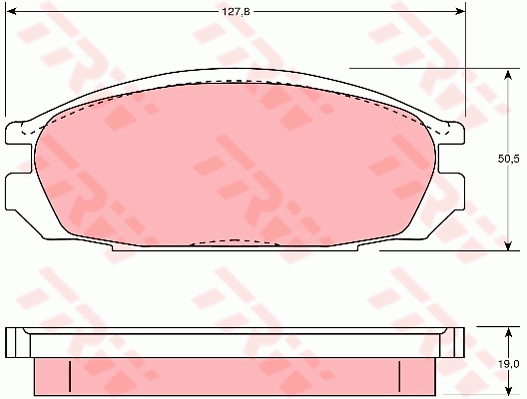 TRW DTEC Brake Pad Set Rear GDB745DT