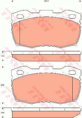 TRW Cotec Brake Pad Set Front GDB7591