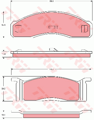 TRW DTEC Brake Pad Set Front GDB7603DT