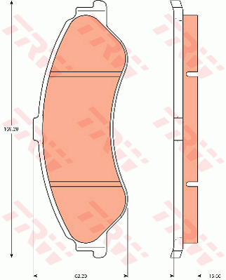 TRW DTEC Brake Pad Set Front GDB7620DT