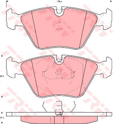TRW Cotec Brake Pad Set Front GDB1064