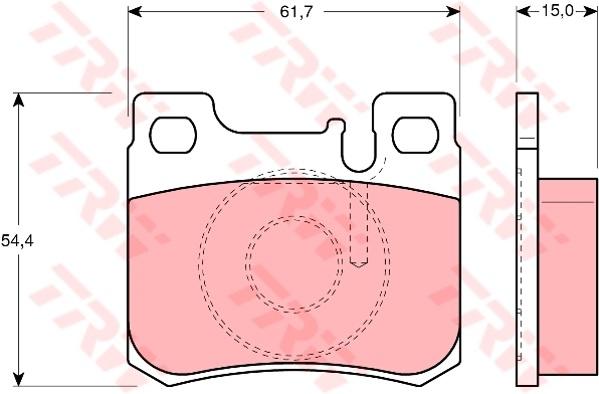 TRW Cotec Brake Pad Set Rear GDB1130
