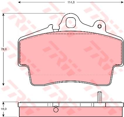 TRW Cotec Brake Pad Set Front GDB1394