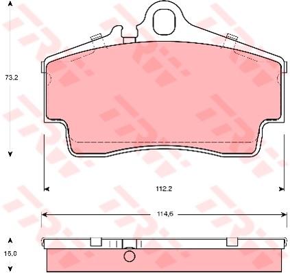 TRW Cotec Brake Pad Set Front GDB1395