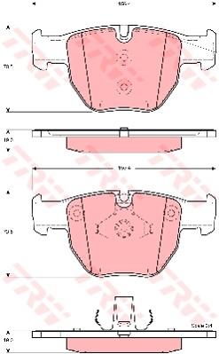 TRW Cotec Brake Pad Set GDB1526