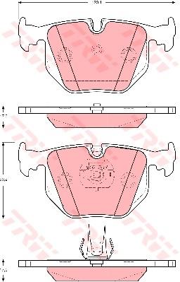 TRW Cotec Brake Pad Set GDB1527