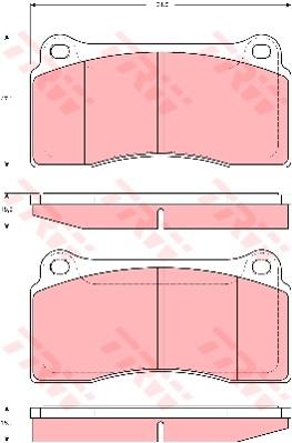 TRW Cotec Brake Pad Set GDB1536