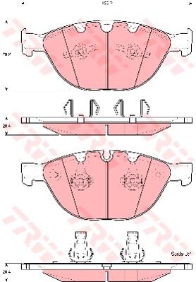 TRW Cotec Brake Pad Set GDB1558