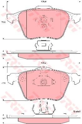TRW Cotec Brake Pad Set GDB1576