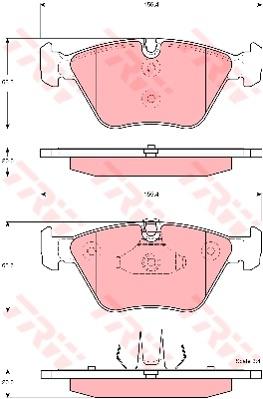 TRW Cotec Brake Pad Set GDB1577