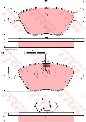 TRW Cotec Brake Pad Set GDB1602