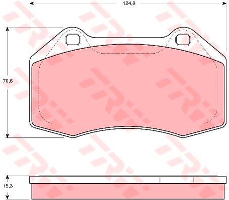 TRW Cotec Brake Pad Set GDB1606
