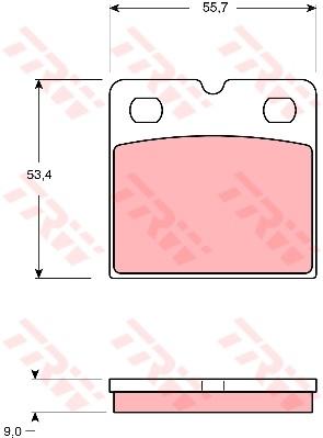 TRW Cotec Brake Pad Set Rear GDB1641