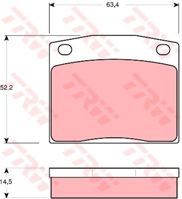 TRW Cotec Brake Pad Set GDB171
