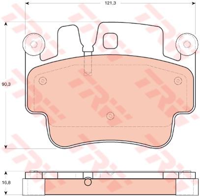 TRW Cotec Brake Pad Set GDB1742