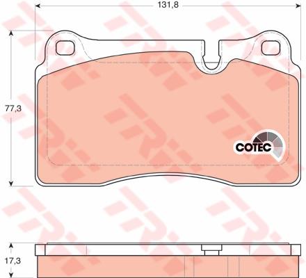 TRW Cotec Brake Pad Set GDB1743