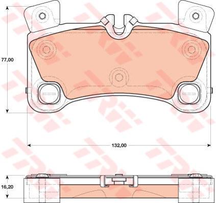 TRW Cotec Brake Pad Set GDB1775