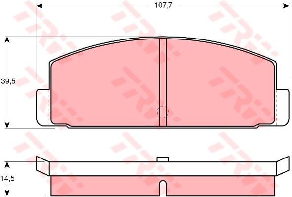 TRW Cotec Brake Pad Set GDB184
