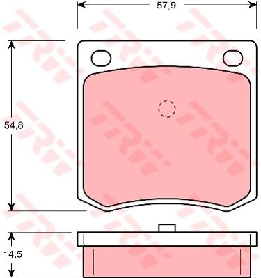 TRW Cotec Brake Pad Set Front GDB191
