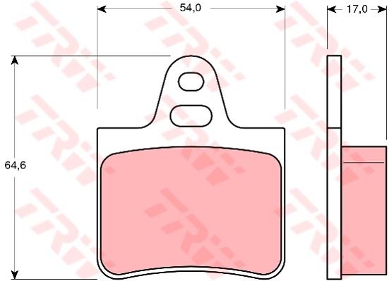 TRW Cotec Brake Pad Set Rear GDB263