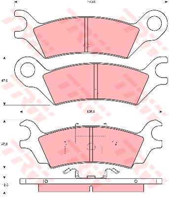 TRW Cotec Brake Pad Set GDB290