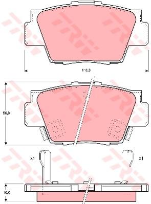 TRW Cotec Brake Pad Set GDB3039