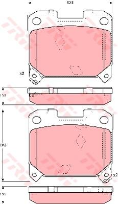 TRW Cotec Brake Pad Set GDB3105