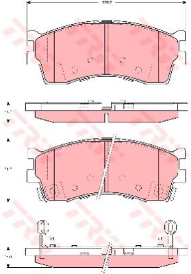 TRW Cotec Brake Pad Set Front GDB3285