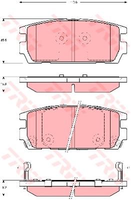 TRW Cotec Brake Pad Set GDB3296