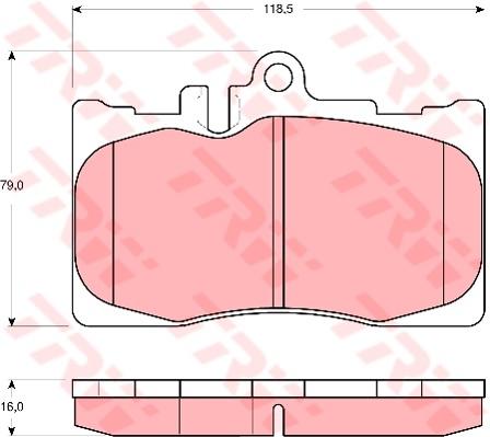 TRW Cotec Brake Pad Set GDB3322