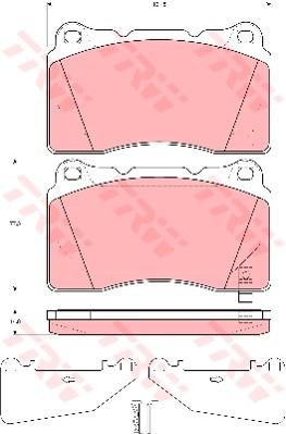 TRW Cotec Brake Pad Set GDB3349