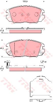 TRW Cotec Brake Pad Set GDB3409