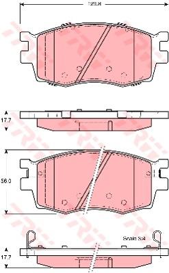 TRW Cotec Brake Pad Set Front GDB3420