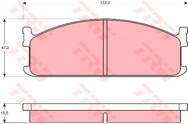TRW Cotec Brake Pad Set GDB345